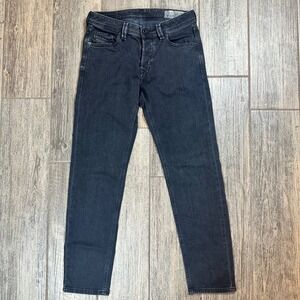 DIESEL Mens‎ Jeans W28 L30 Black Stretch Slim Fit RK84N Denim Pants